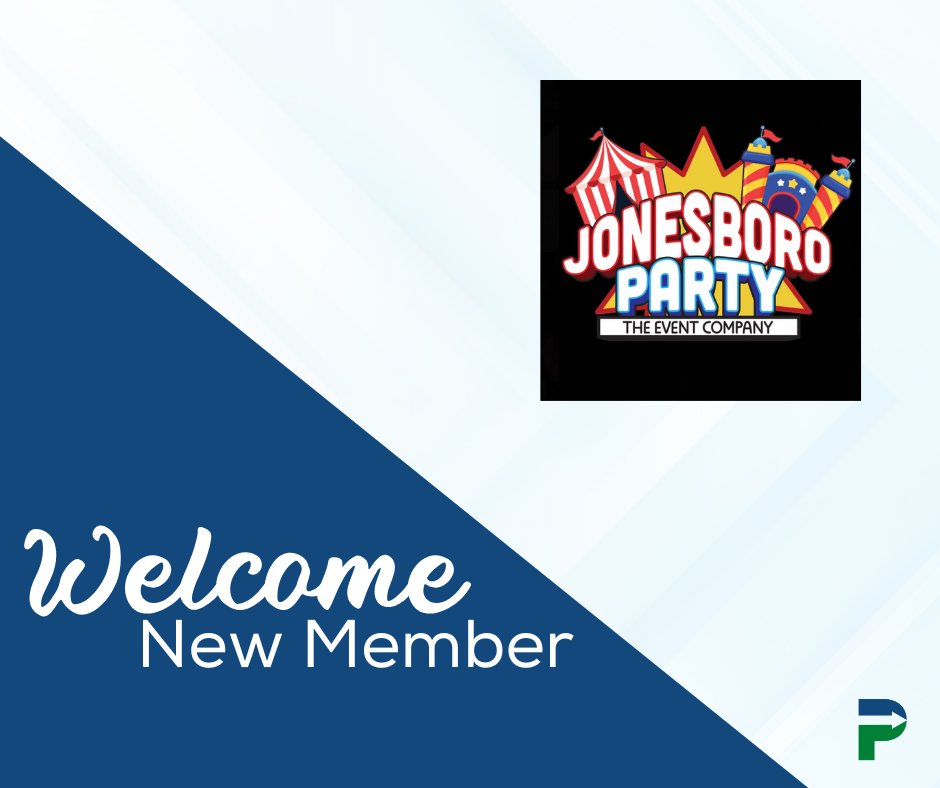 PgouldChamber's tweet photo. Help us welcome Jonesboro Party Rentals/Kious Tent Rentals to the Chamber. They strive to be a one-stop source for birthday parties and events providing inflatables, games, tents, tables, chairs, and more! They can be contacted at 870-972-5083. https://t.co/gQq3zGlH2Q