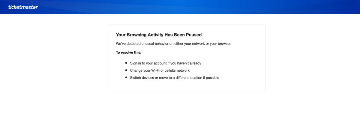 XavierMurillo_'s tweet image. Oh, unusual behavior? @Ticketmaster  Sorry im just here refreshing my page until some tickets become free to purchase. #jayz