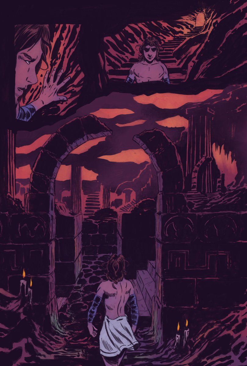 jholtillus's tweet photo. For 6 years I've created a 430 page graphic novel series retelling the myth of Theseus. It's now complete.

The bones of the myth are well known: the minotaur. Bandits. A journey. Monsters & gods.

I've taken those classical bones and built a coming-of-age adventure & satirical comedy. If you know nothing of ancient myth, this is an entry point. If you know everything about myth, this retelling is for you too.

Because these stories need to be told and retold. My crowdfunding campaign for this final volume has hit its midpoint, and at the midpoint, pledges tend to dry up.

Look into it yourself or for someone for whom you want to see the world of myth open up. Or for the myth-lover who loves, like I do, a retelling.

The entire series is here. Done. Complete. No waiting for new work. It's ready.

Help me spread the word.
