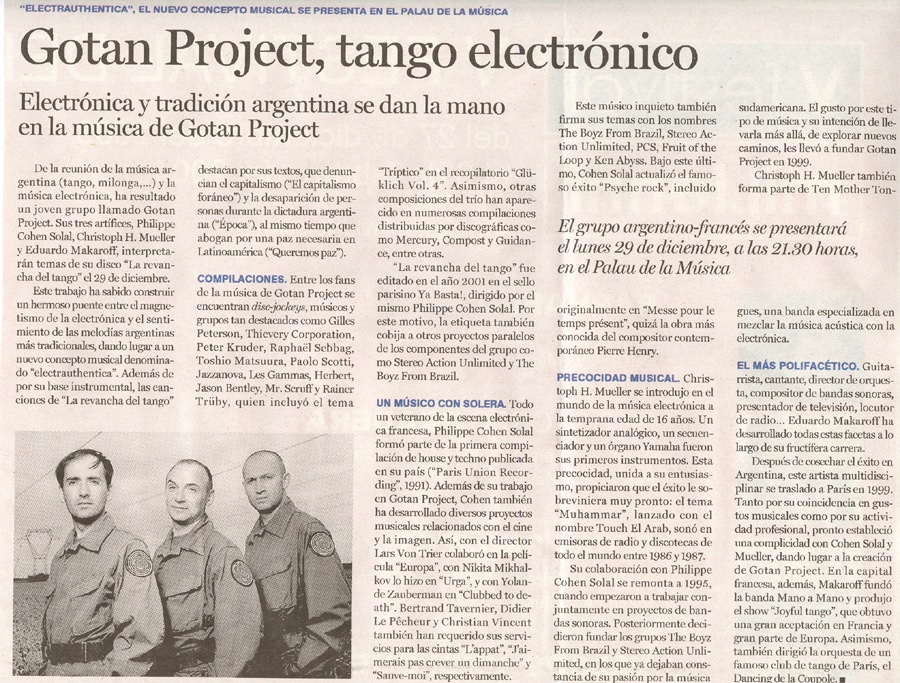 Gotan Project tweet media