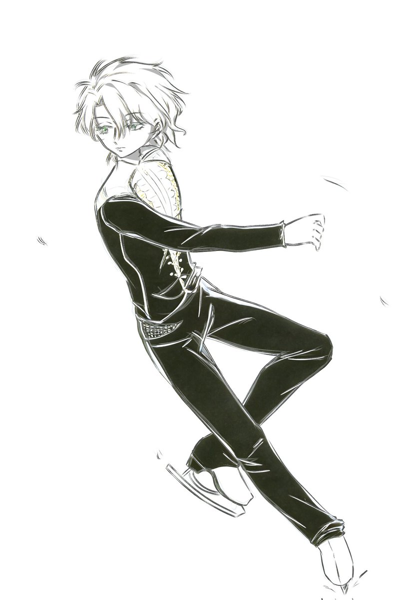 #wolfram 花滑，参考的是羽生结弦的图片