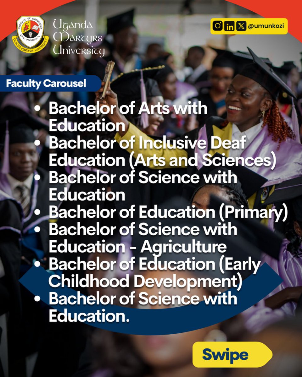 Uganda Martyrs University (Official) tweet media