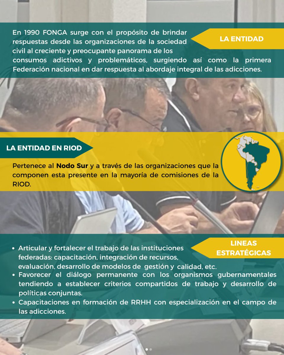 RIOD_oficial's tweet photo. Este mes nos gustaría presentarles a @FONGArgentina federación que surgió en 1990 con el propósito de brindar respuestas desde las organizaciones de la sociedad civil al creciente y preocupante panorama de los consumos adictivos y problemáticos de Argentina. https://t.co/AKxIsyXLhc