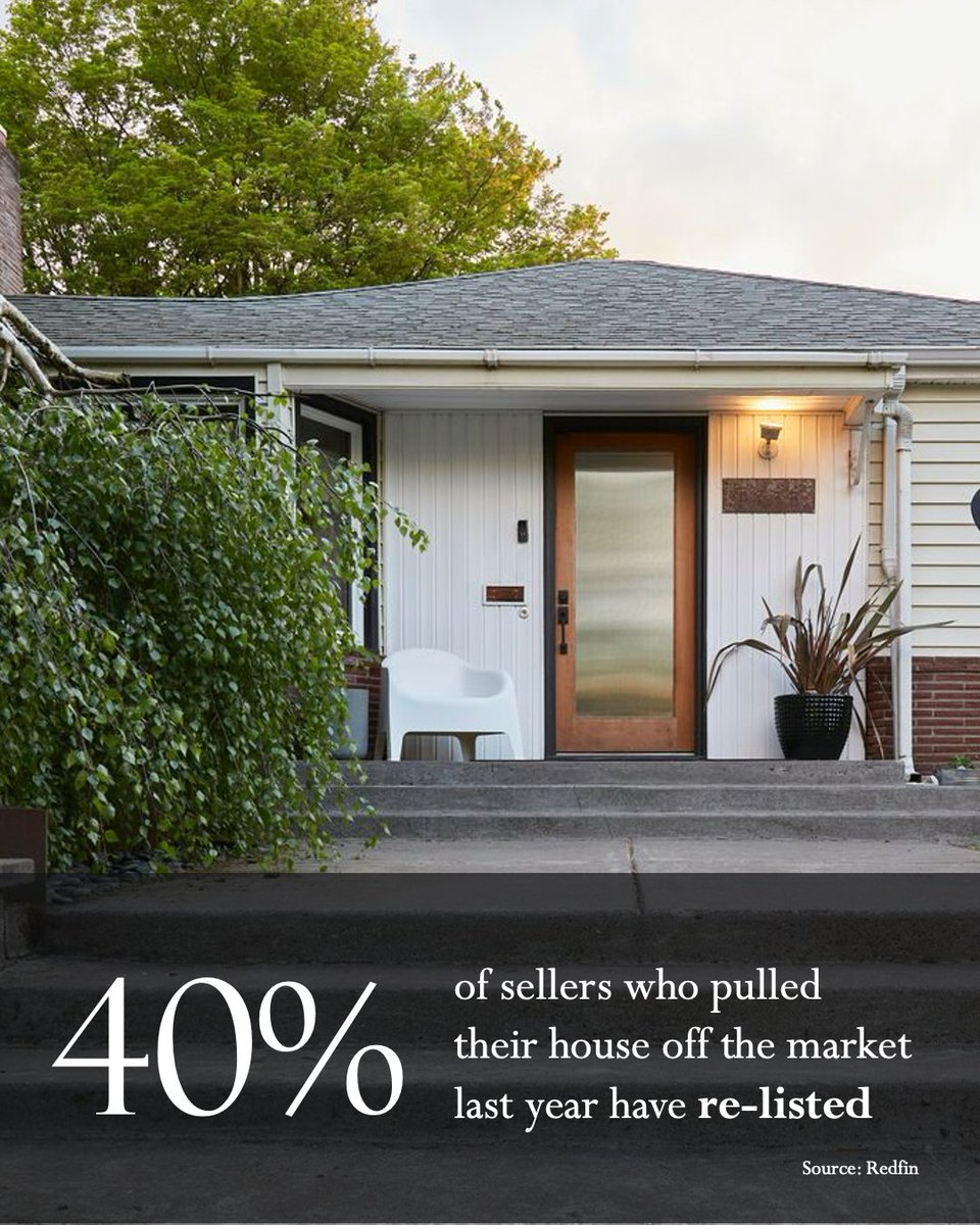 NateMartinez's tweet image. Nearly 40% of sellers who pulled their homes last year have already re-listed this spring. If you are waiting for a sign to jump back in, this is the perfect time to discuss how the market has shifted in your favor. #NatesHomes #REMAX #RealEstateTips