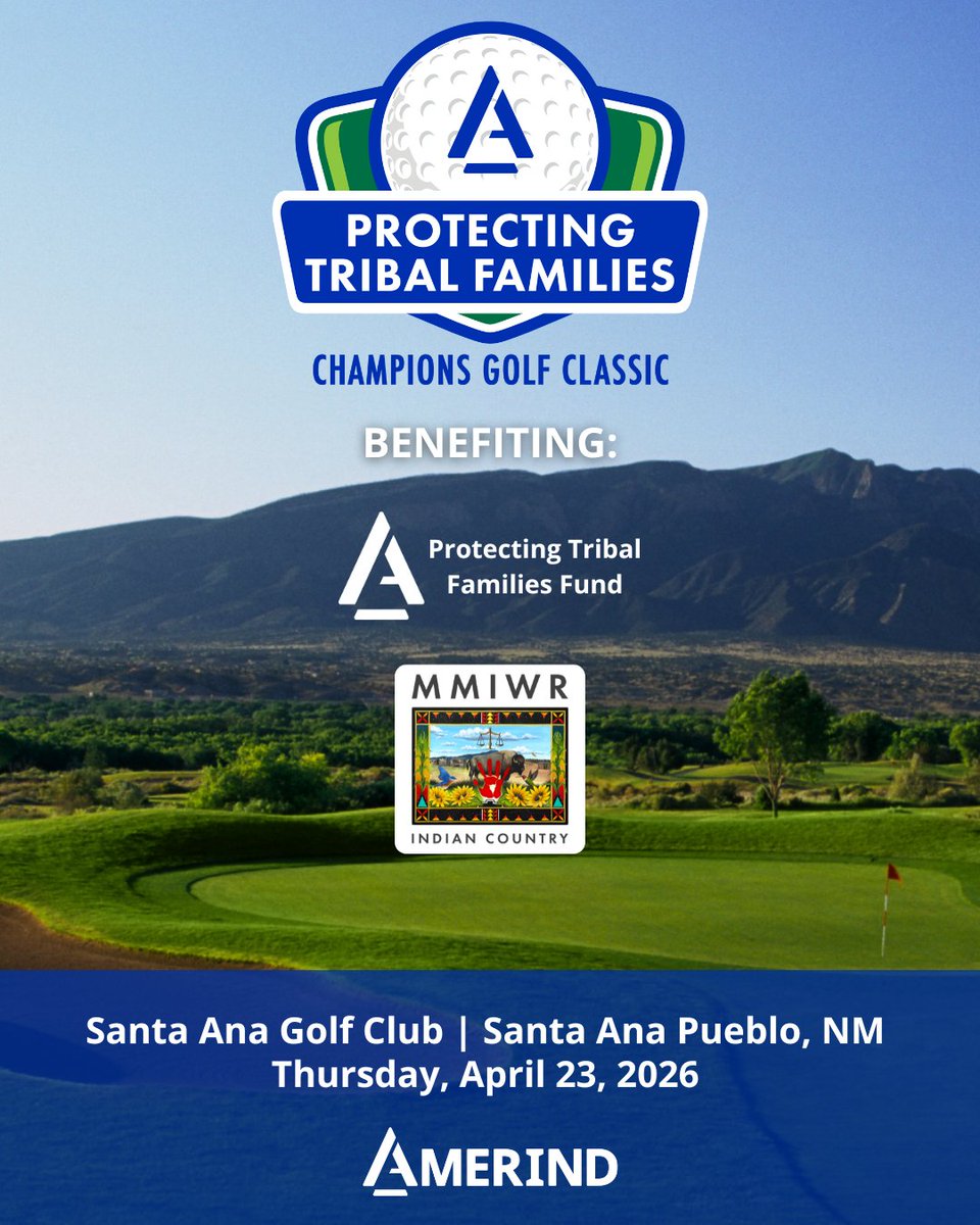 AMERINDRisk's tweet image. Tee off for a great cause ⛳️

The Protecting Tribal Families Champions Golf Classic supports AMERIND’s Protecting Tribal Families Fund and MMIWR Indian Country.

Register, sponsor, or donate today:
🔗 birdease.com/33658

#IndianCountry #WomenAreSacred #NativeOwned
