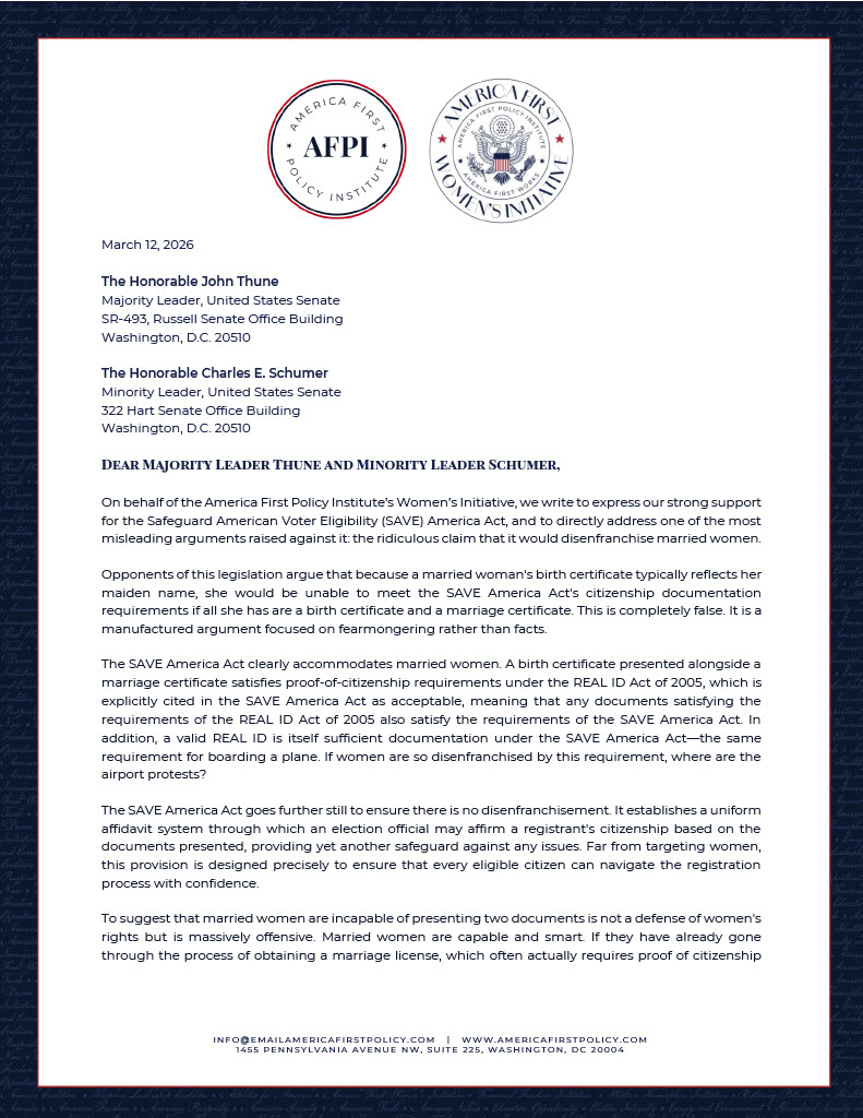 America First Policy Institute State Action tweet media