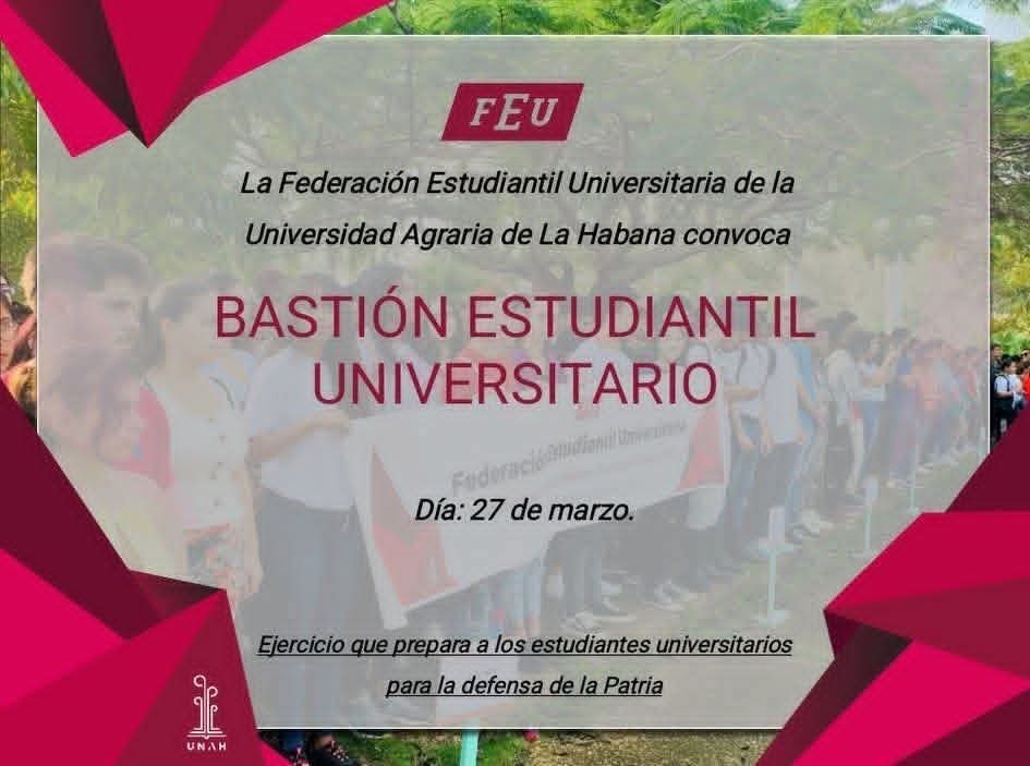 La #FEU se prepara para la defensa de la patria. #CubaEstáFirme