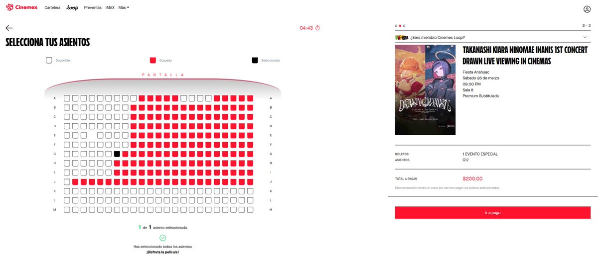 takkito_tyr's tweet photo. Cinemex no ha dado el aviso, pero el viernes 27 y sabado 28 tiene ahora mas espacios en la sala para la función en Plaza Fiesta Anahuac.
Si todavia no tenias boleto, es el momento de comprarlo!!!
#DrawntoDawn #TakoTori1stConcert
#TakoToriMX #HololiveMX https://t.co/ZkvnjayLRg