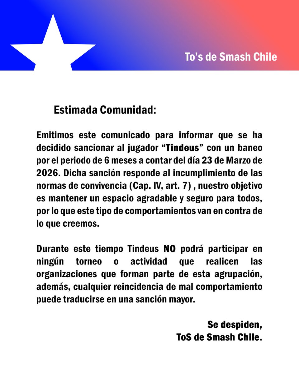 TO's Smash Chile tweet media