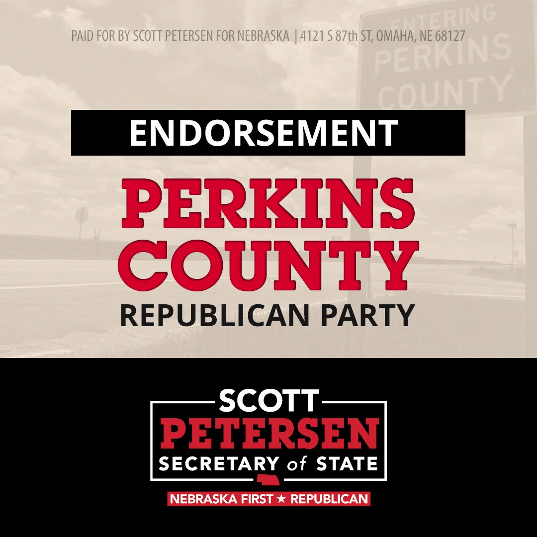 Scott Petersen for Nebraska Secretary of State tweet media