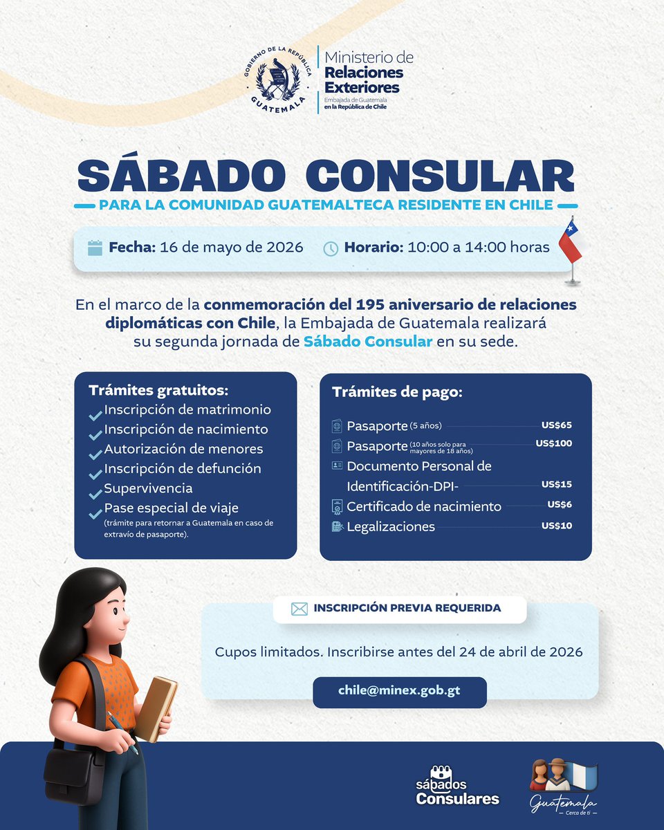 Embajada de Guatemala en Chile tweet media