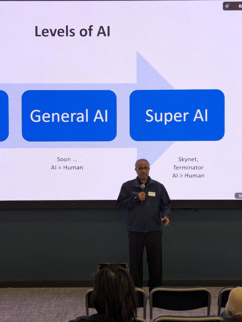 BanafaAhmed's tweet photo. I had the privilege of speaking at the #IBM and San Francisco Bay University #LinuxONE Summit in Fremont, where I shared insights on how AI is reshaping higher education. https://t.co/YQm8wq55Vv