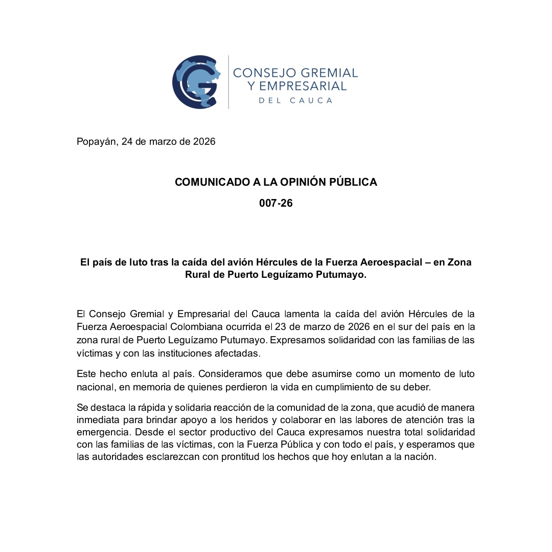 Consejo Gremial y Empresarial del Cauca tweet media