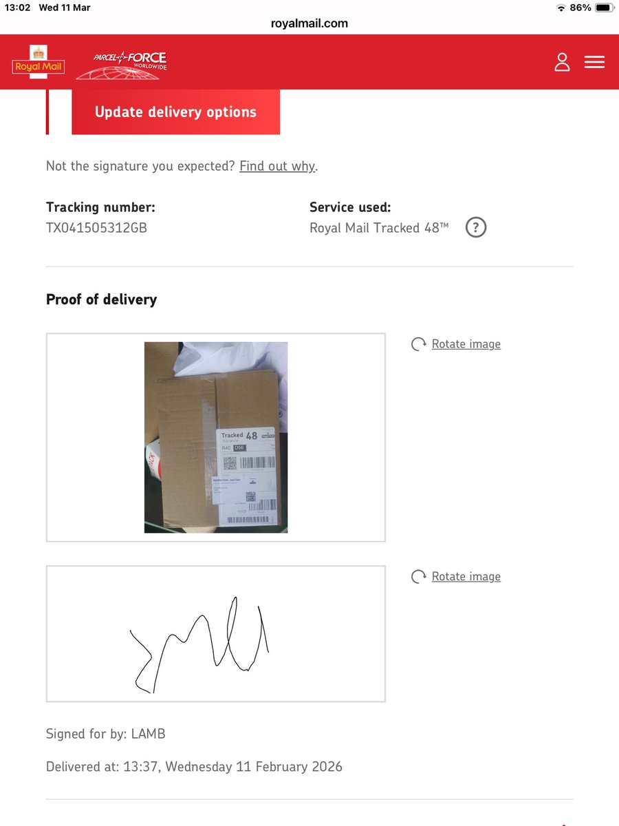 rlamb2489's tweet photo. @johnlewishelp I never received this and I have messaged you plenty and am getting nowhere . Also for potential customers the Royal Mail tracked only cover up£75 of loss and they put deliveries in a bin and fake that you got the order ! So I would recommend buying elsewhere https://t.co/9Z7R7cpmBf