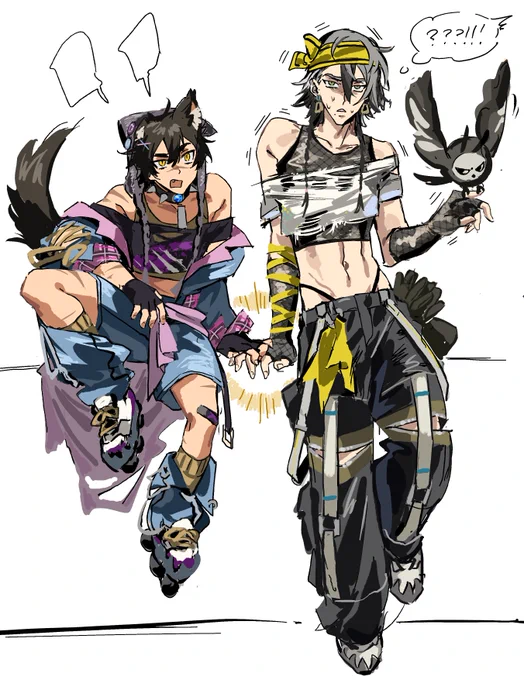 2 emotionally constipated people walk into a dance off. i  wanted to draw a Flourishing Desires inspired outfit for Rei 