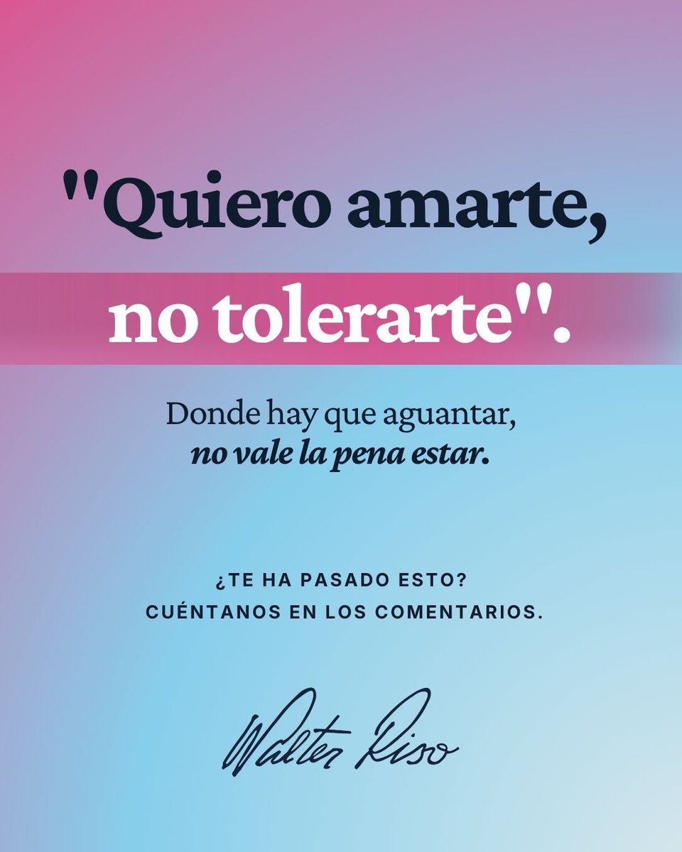 Walter_Riso's tweet photo. ¿Compartes la frase o la cuestionas? Escribe tu respuesta abajo. https://t.co/LbLhbSHyr3