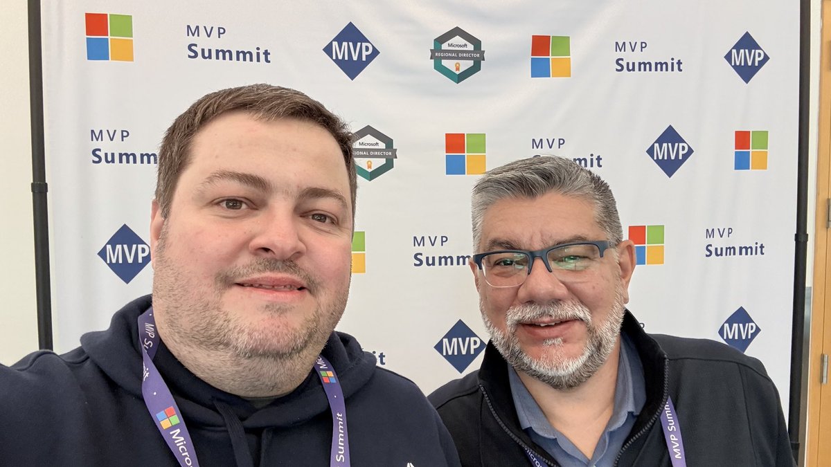 egdutra's tweet photo. Another day on campus. A wonderful experience sharing with other MVPs and Microsoft experts. Enjoying today's sessions with @amazzite . Proud of my 20 years as an MVP. #mvpbuzz #mvpsummit https://t.co/irrJtz3lWG