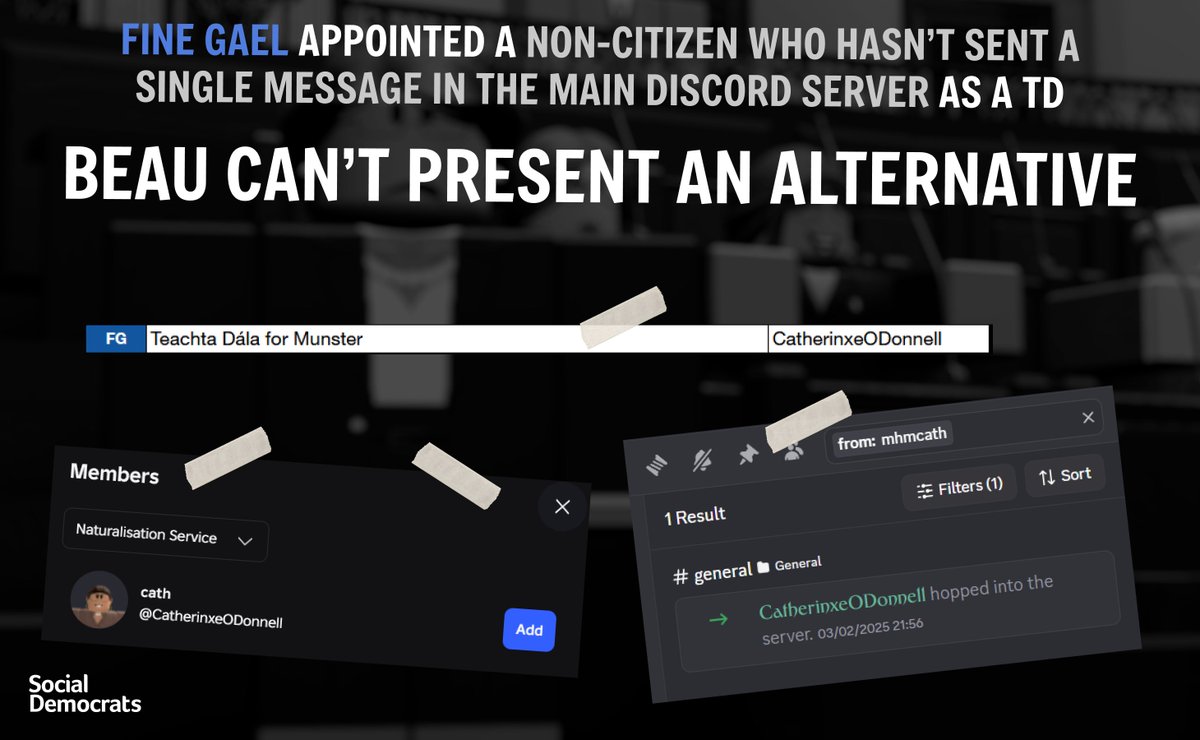 ❌Beau Warne can present her vision on "conservatism" and "tough on immigration" while appointing a non-citizen to the Dáil.

💜Only the Social Democrats can stop her foreign invasion of the Oireachtas.