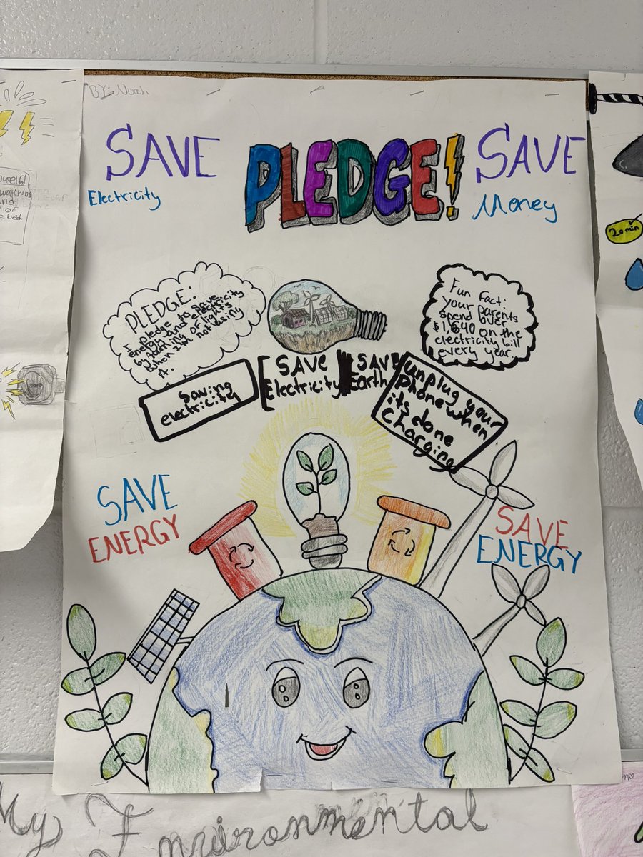 We made pledges to protect our earth with sustainability in mind 🌎 👍🏻 <a href="/StUrsulaDPCDSB/">St. Ursula</a>