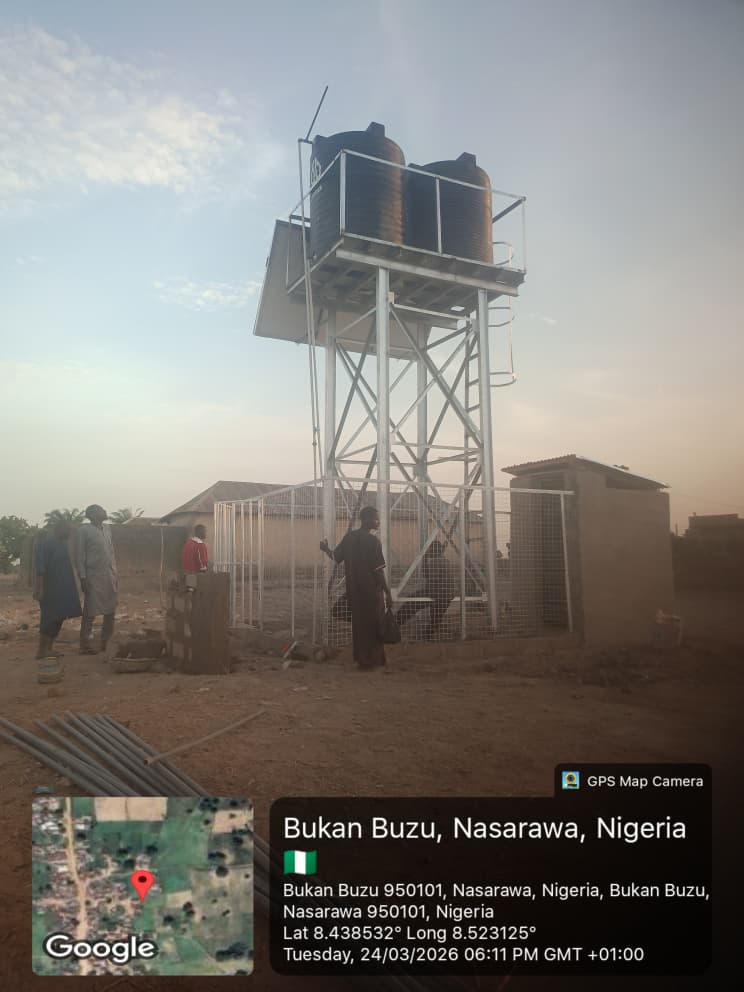 HeartyHumanity's tweet photo. 24/03/2026: Following the completion of the Eid al-Fitr holiday, we returned to site at he Bukan Buzu Safe Water Project. The project is nearing completion. https://t.co/Hdgi5E8bnG
