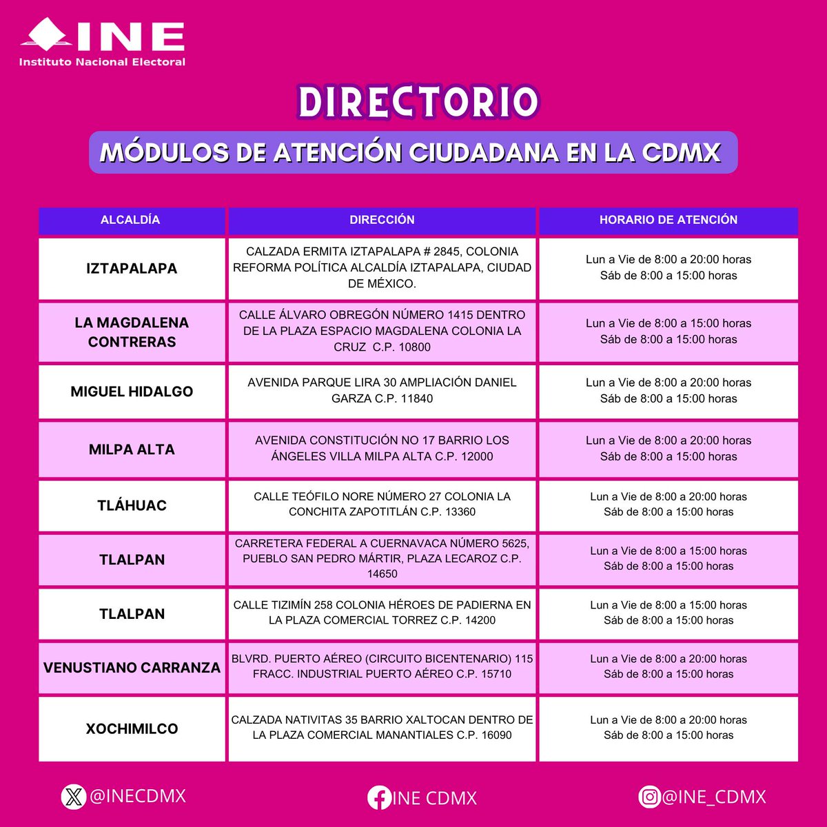 INE CDMX tweet media