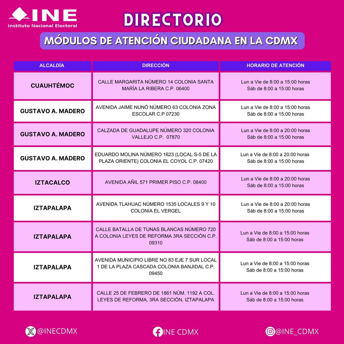INE CDMX tweet media