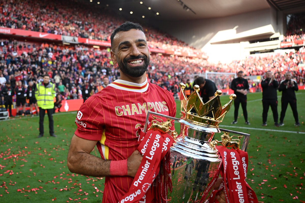 SoccerKingJP's tweet photo. 🇪🇬🏆レジェンド⚽️👏
「その日が来てしまいました」サラーが今季限りでリヴァプール退団…公式戦435試合出場で歴代3位の255得点を記録
https://t.co/c1kmgzPspM

🗣️編集部より
「最終節は5月24日（日）のブレントフォード戦。この試合がサラーにとってホームでの“ラストダンス”となります」 https://t.co/diHCdDa7pp