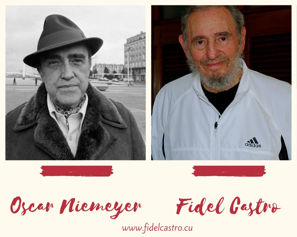 ✍️Arquitecto Oscar Niemeyer: "Admiro a la #Revolución Cubana desde que #FidelCastro estaba luchando en la Sierra Maestra. #Cuba, país donde no existen analfabetos, donde todos son iguales y resiste el odioso cerco impuesto por Estados Unidos".

fidelcastro.cu