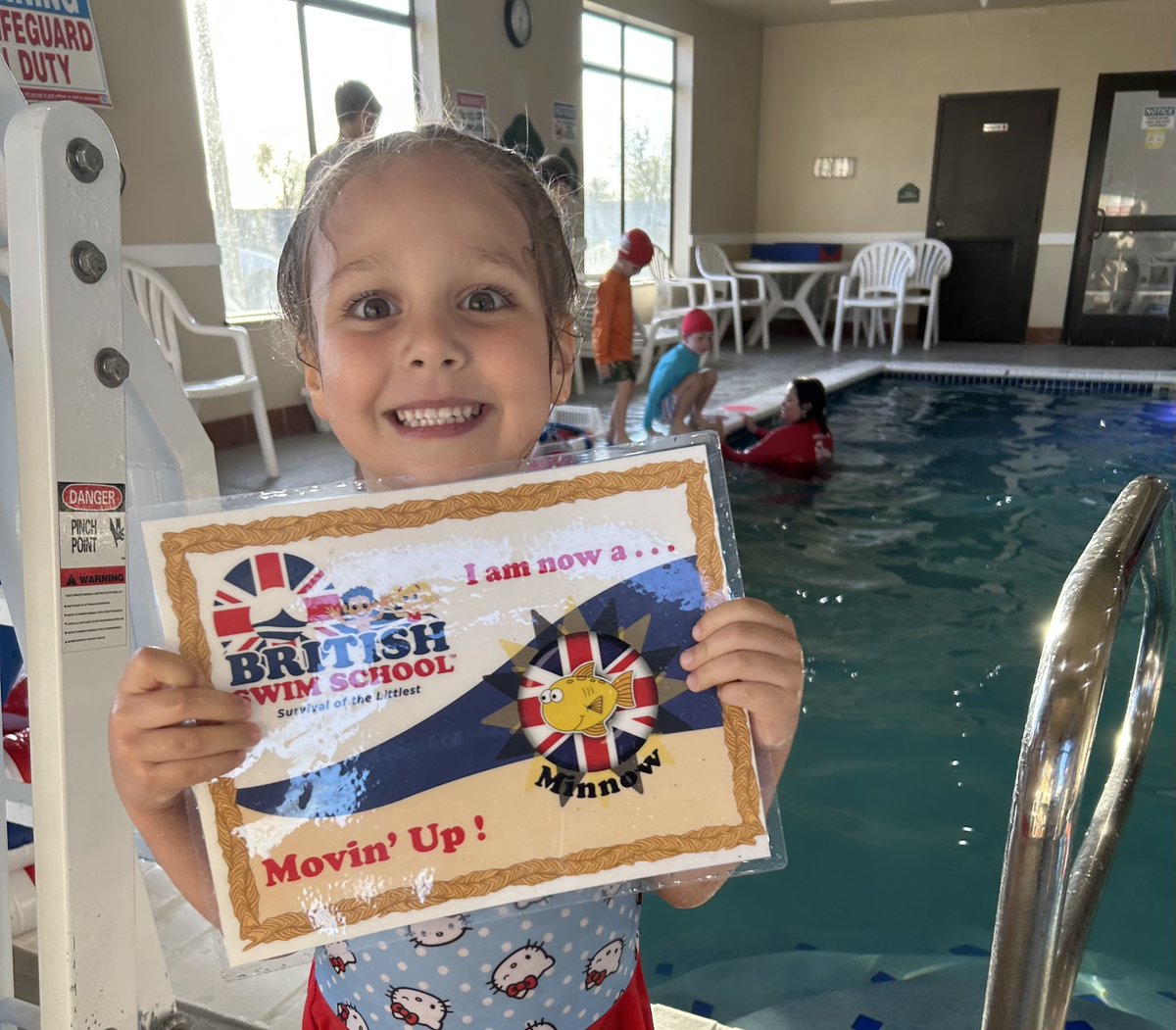 BSSAustin's tweet image. Congratulations Riley for moving up to Minnow!! #lifeskill #bssaustin #wearedifferent #swimlessons
