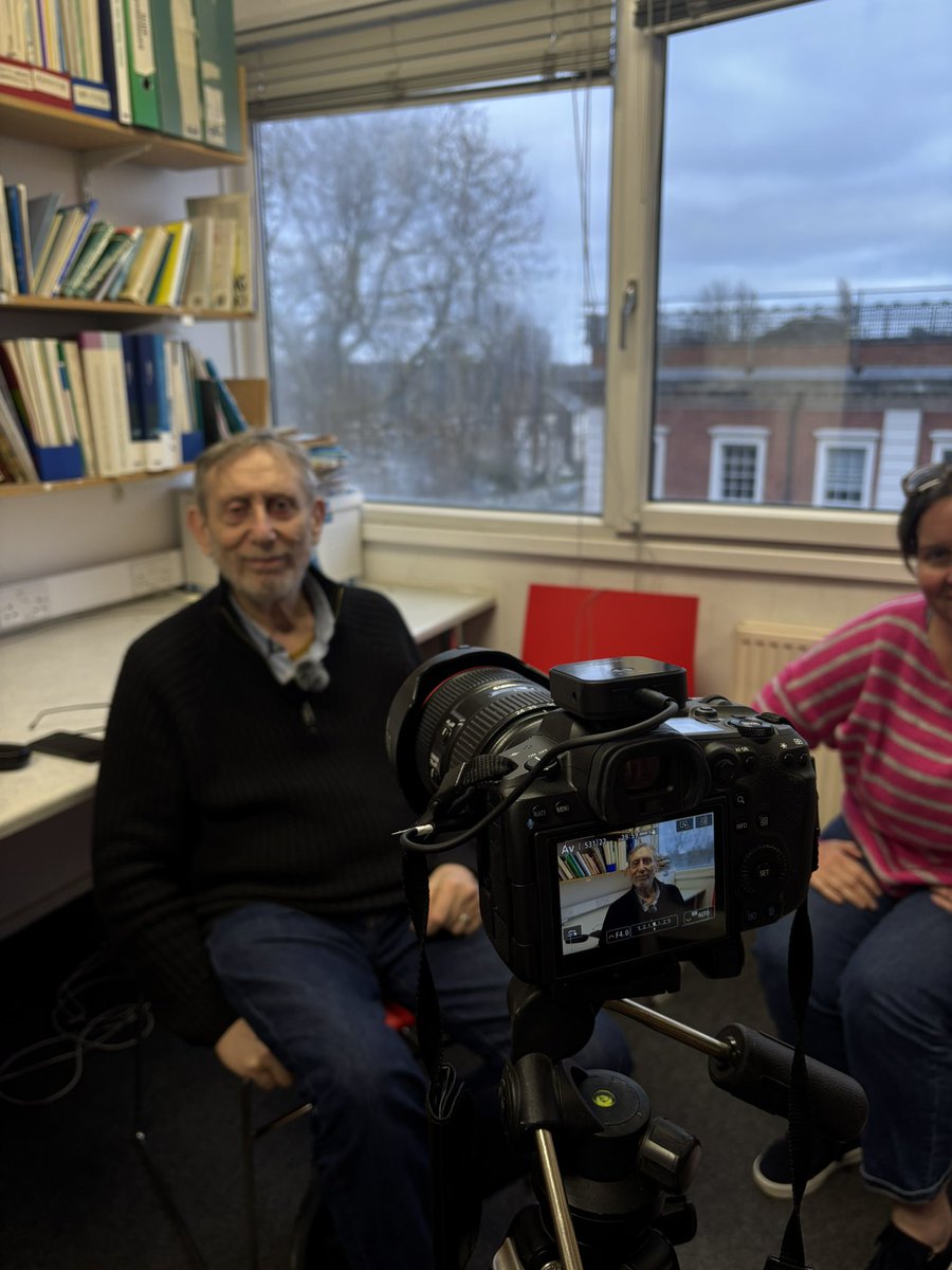 SpeakingofBks's tweet photo. Fun afternoon filming with @MichaelRosenYes where it was agreed that today I bear more than a passing resemblance to Bagpuss 😂 https://t.co/ndpzBjZTS8