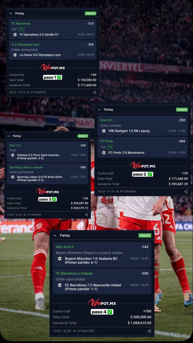 SE LOGRÓ HERMANOS… RETO MILLONARIO COMPLETADO    
               🔥Toroneta 🔥

Reto Millonario ⬇️⬇️
t.me/+KvpQQ6jku2RhY…

En la Toritoneta no venimos a jugar… venimos a GANAR 😤🔥

Esto no es suerte, esto es DISCIPLINA, ANÁLISIS y HAMBRE de romper la banca 💸📈

⚠️ Y