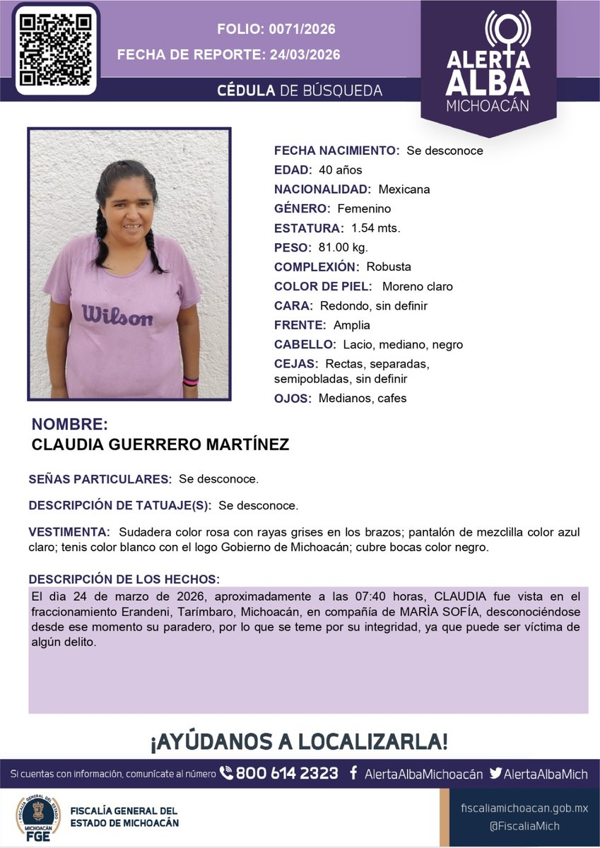 Alerta Alba Michoacan tweet media