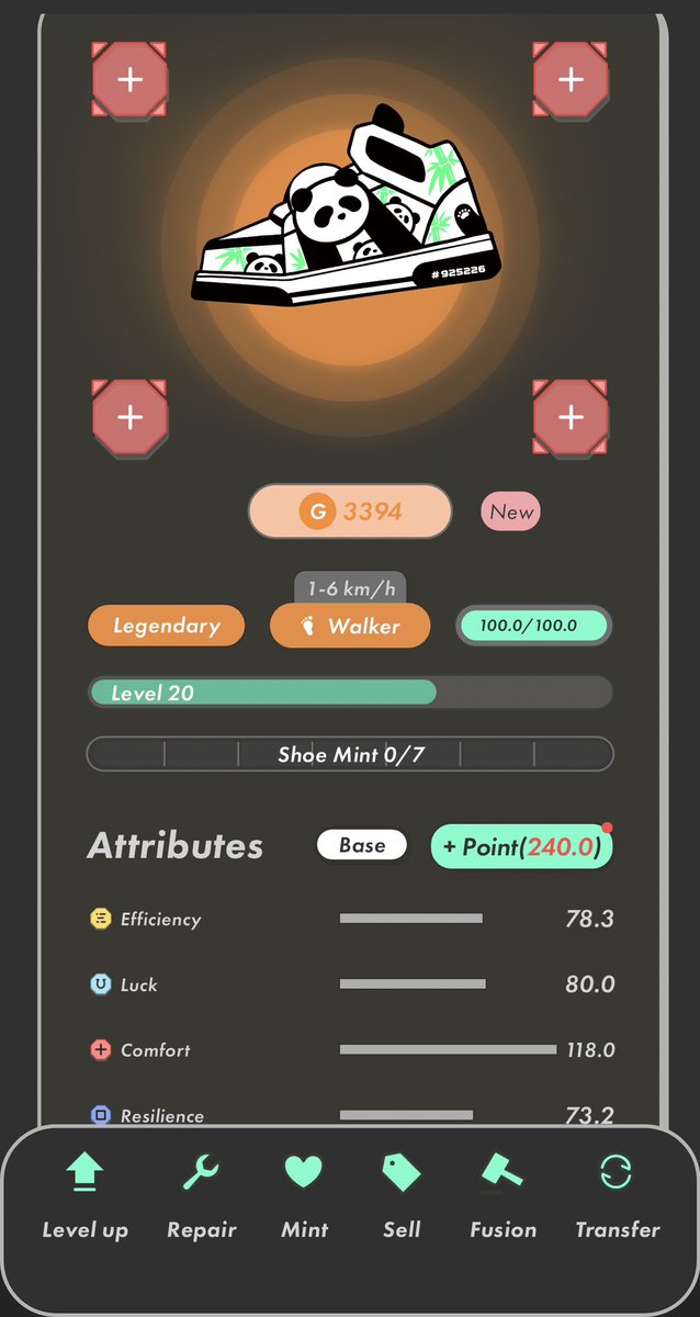 bausch_94's tweet image. Welcome to the family! 🥳🐼

#STEPN #Legendary #Enhance #Genesis