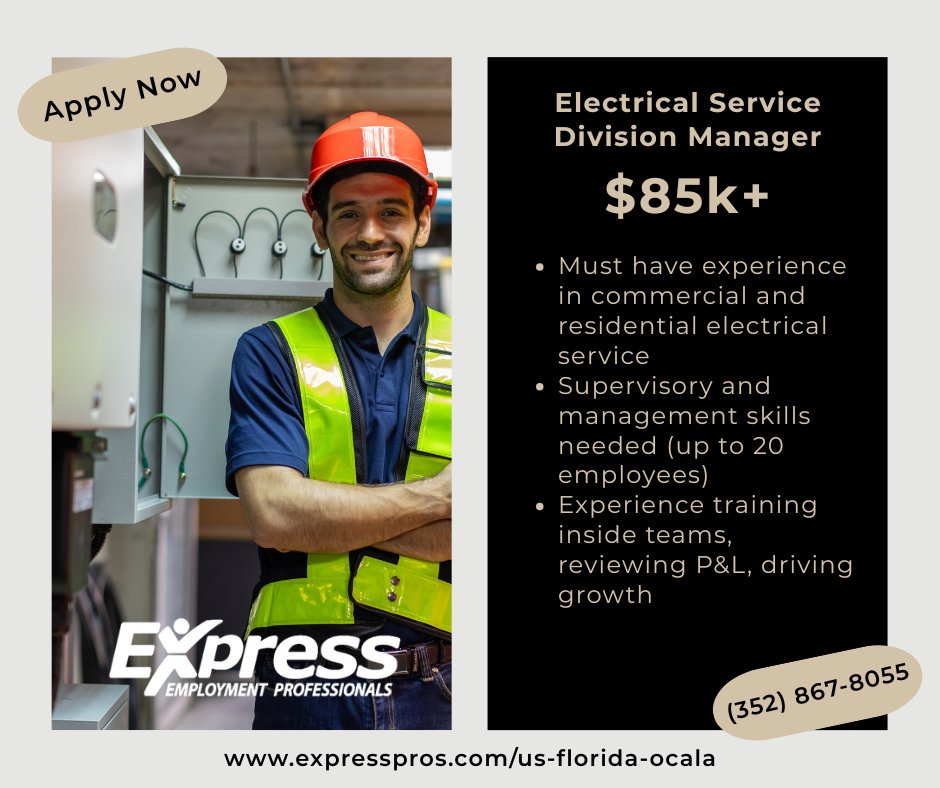 Express helps companies find good people and people find good companies. Explore all we have to offer at expresspros.com/us-florida-oca… or call (352) 867-8055 today! #OcalaJobs #WorkOcala