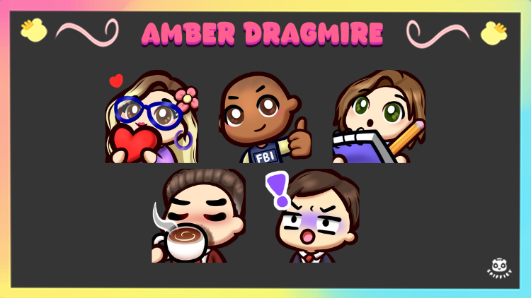 Spiffieyy's tweet photo. Emote commission for @AmberDragmire  🚨 

Guess the show and you get aura points 🫡 https://t.co/nOAMuik1AN