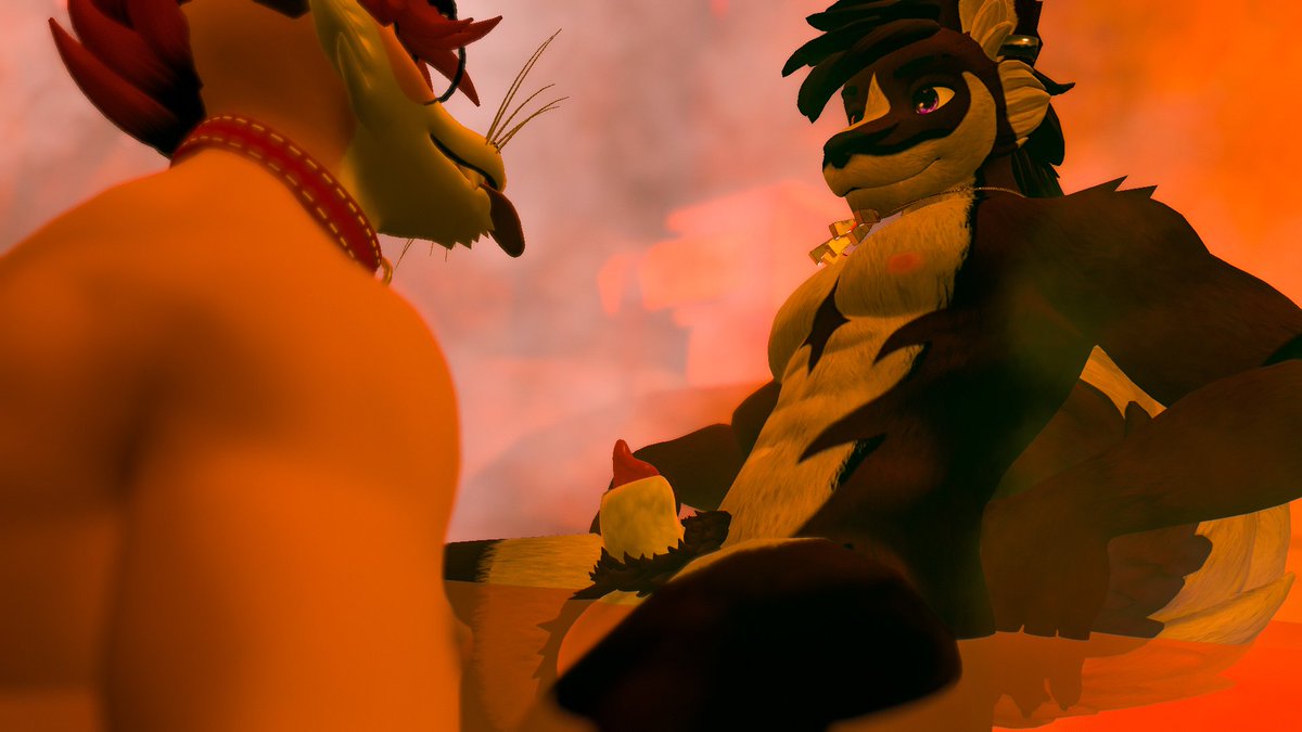 Decided to take this fox to my onseen for some relaxation. Didn't take long till we started falling for our desires~

Fun times coming with <a href="/LokiFox_AD/">Lokien Fux~ 🔜 FWA 2026</a>