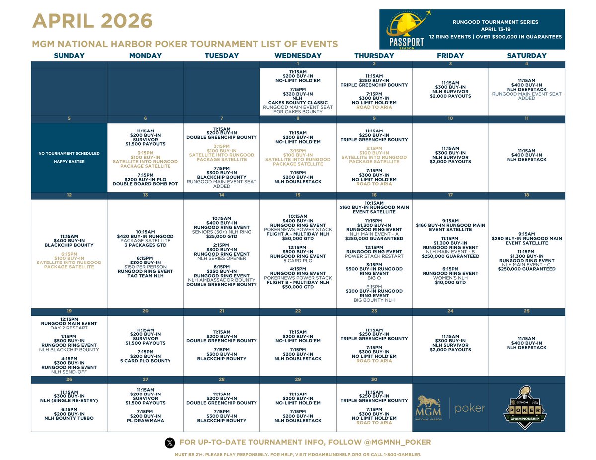 MGM National Harbor Poker tweet media