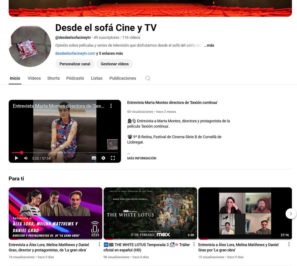 Desde el sofá - Cine y TV tweet media