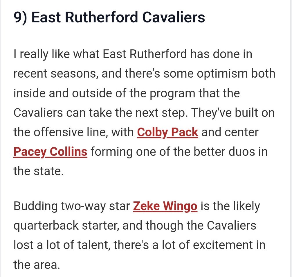 East Rutherford HS Cavalier Football tweet media