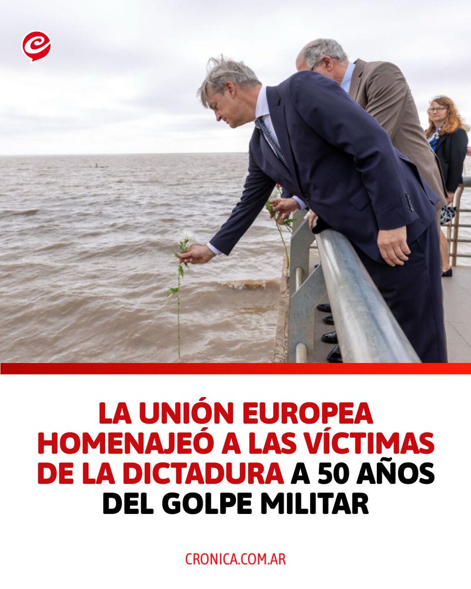 🔴 En el marco del medio siglo del último golpe de Estado, la representación diplomática de la Unión Europea (UE) en el país realizó una ceremonia conmemorativa en el Parque de la Memoria.