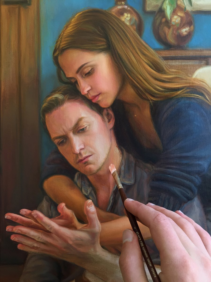 MarkivAndriy's tweet photo. 🎨
#andriymarkivart #artist #artwork #oilpainting #painting #JamesMcAvoy #film #Submergence #AliciaVikander https://t.co/HUFgc5wxvg