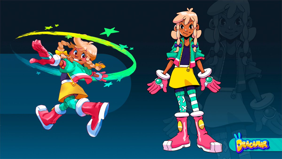 dracamar's tweet image. Meet the heroes of Dracamar!

Caliu loves Okis, and she is not afraid of King Crad and is ready to fight back and rebuild the bridges of the islands of Dracamar. Sweet and fearless.

#indiedev #indiegames #platformer #gameart