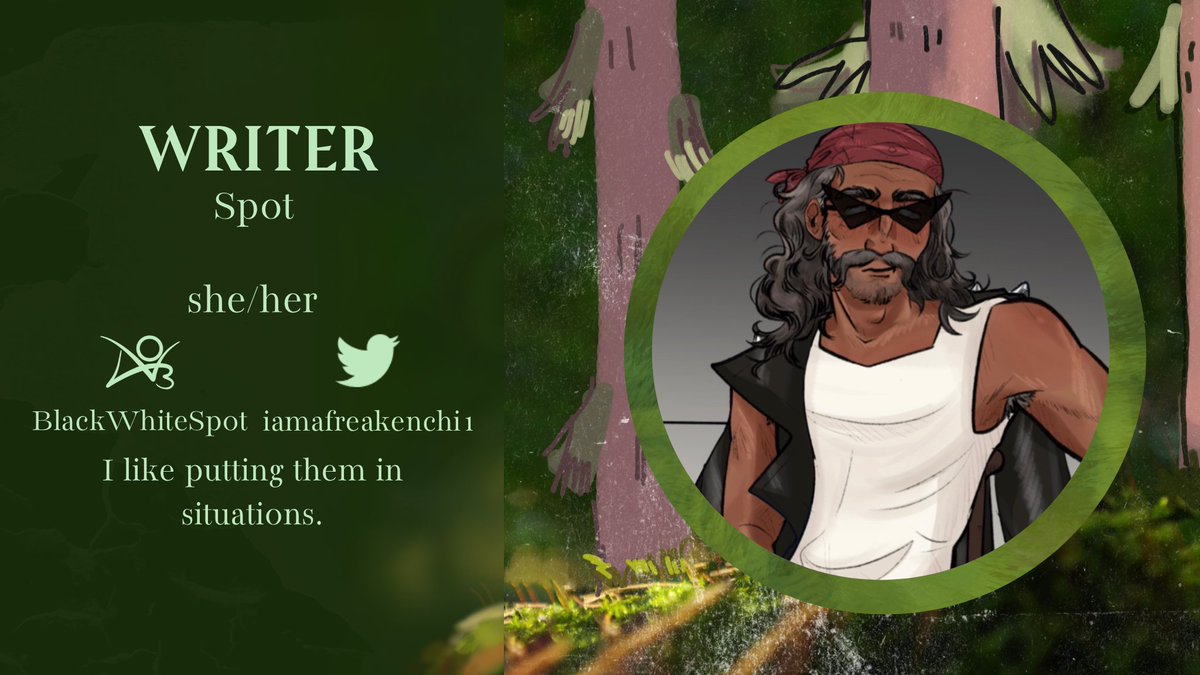 mysterytriozine's tweet photo. Now we're onto our…

🌲💡CONTRIBUTOR SPOTLIGHT💡🌲

Introducing one of our writers, Spot! (You can find her on A03 @/BlackWhiteSpot or on Twitter @iamafreakenchi1  .) https://t.co/TaSYSROjXd