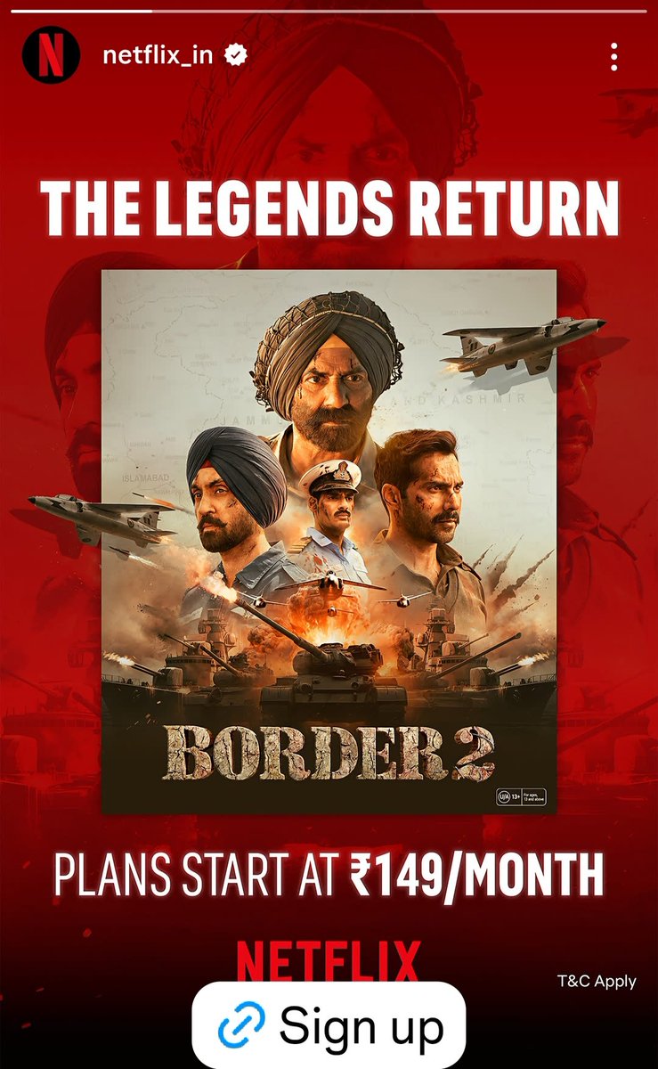Khush31677Hp's tweet photo. #SunnyDeol #Borde2 #Border2OnNetflix @iamsunnydeol @NetflixIndia 🙏🇮🇳✡️🕉️🚩🚩🙏 https://t.co/GHLJX3w0Qz