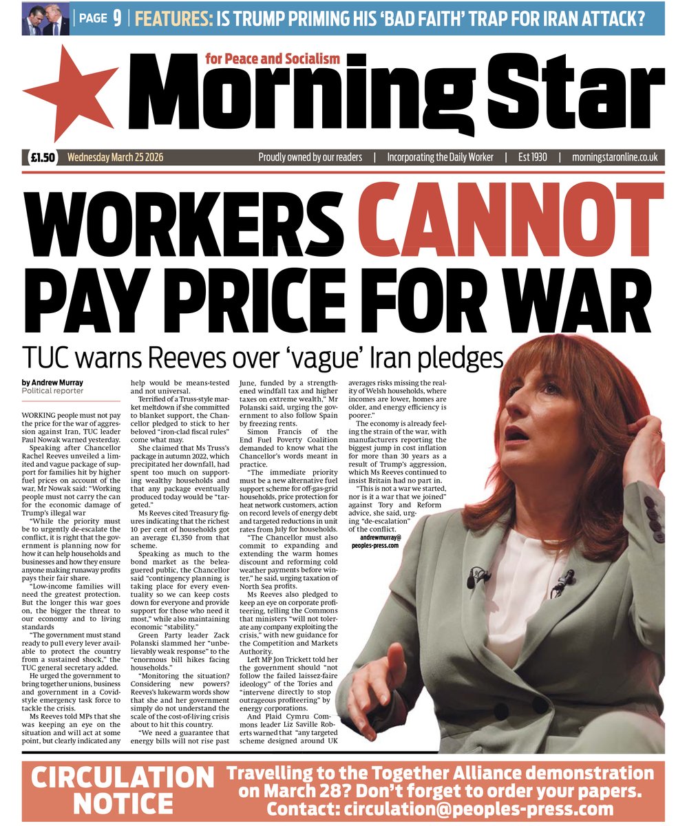 Morning Star tweet media