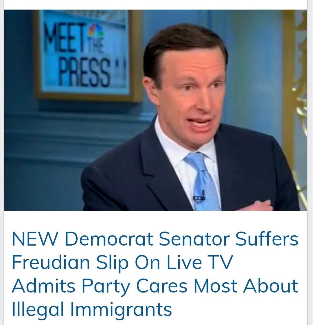 DiamondandSilk's tweet image. Sen. Chris Murphy handed Republicans a made-for-TV sound bite during an MSNBC interview, telling host Chris Hayes that Democrats had failed to deliver for “the people we care about most: the undocumented Americans that are in this country.” Murphy, a Connecticut Democrat, made