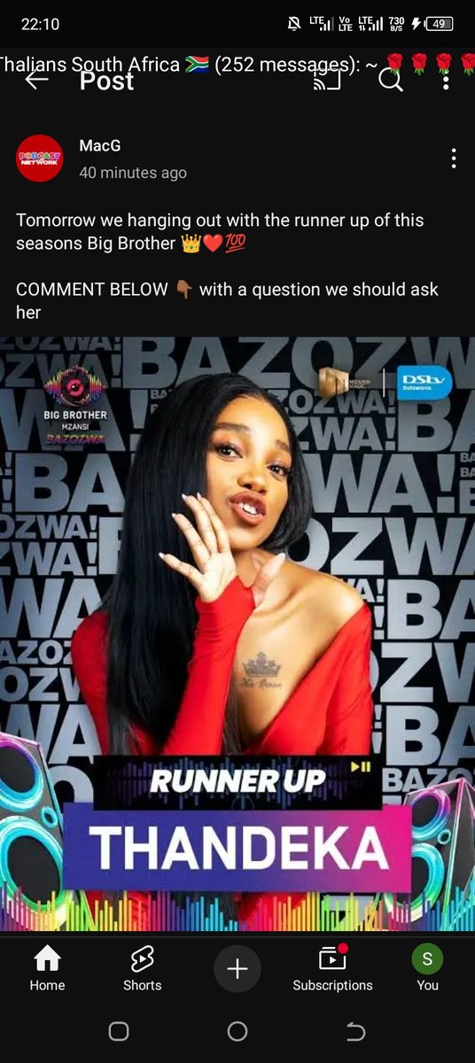 Get ready to defend !!! It's gonna go down!!!

THANDEKA THE BRAND
THANDEKA QUEEN OF BAZOZWA
THANDEKA OUR