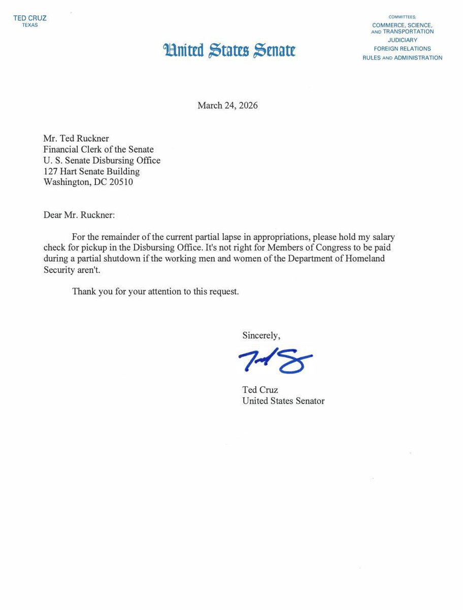 Senator Ted Cruz tweet media