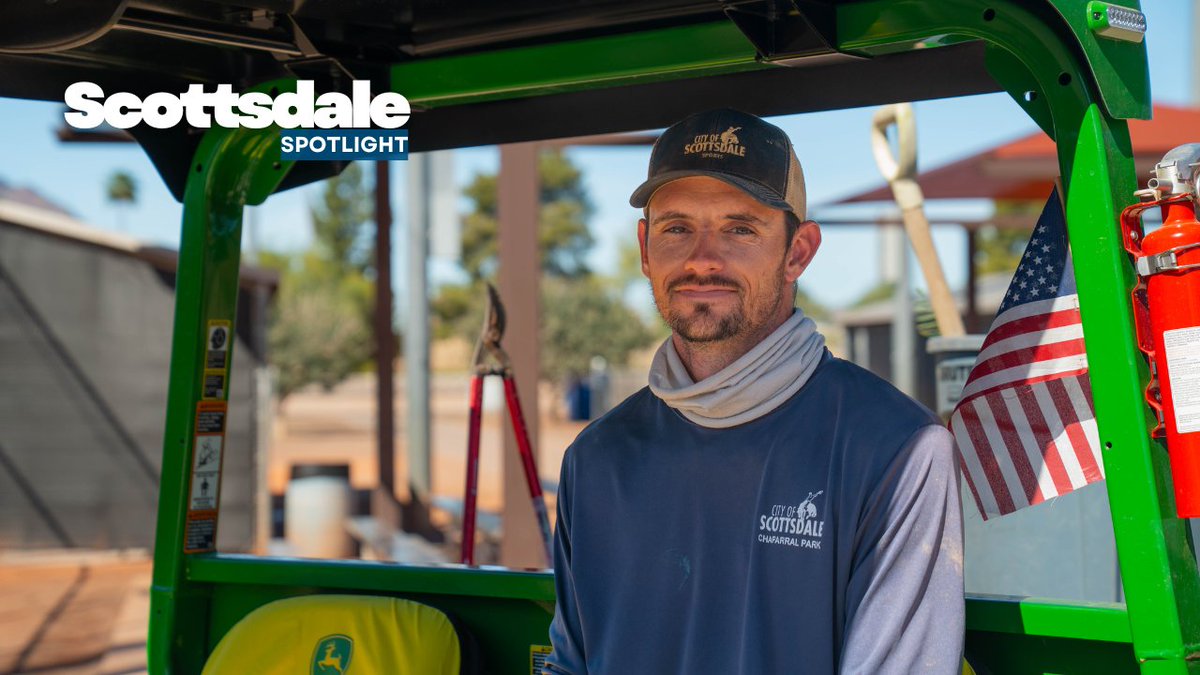scottsdaleazgov's tweet photo. Scottsdale Spotlight: Meet Booth!
Booth keeps the Chaparral park safe and welcoming, from ball fields to irrigation. He loves helping visitors and even rescued an owl!
Want to be a part of #WorkThatMatters? Head to https://t.co/B5CS3JlImc, search "careers" to learn more. https://t.co/MjCNUg2zcm