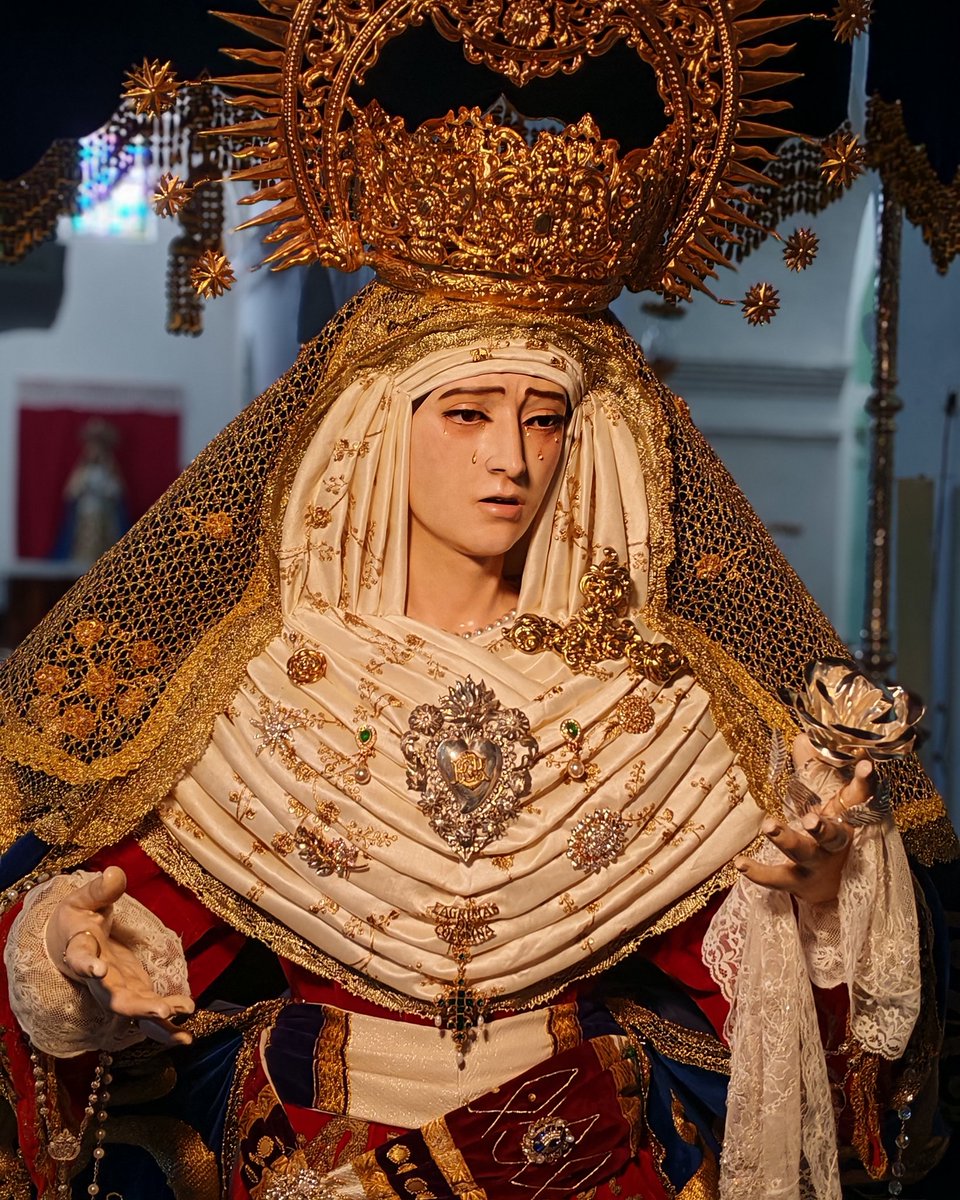 r_sanchezd's tweet photo. La Santísima Virgen de las Lágrimas y el Señor de la Columna para la Estación de Penitencia.

Hermandad de la Columna. 

Alcalá de los Gazules, 2026. https://t.co/WLkKparp0i